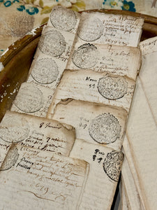 Antique 1679 French Documents - 345 Years Old