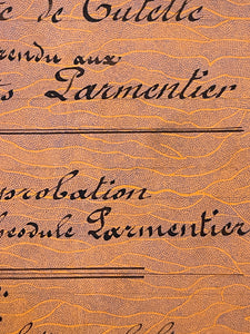 Antique 1895 French Calligraphy Pages in Original folder/notebook