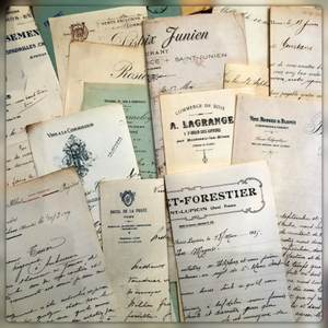 Vintage 1900-1950's Script Letters Bundles in sets of 5