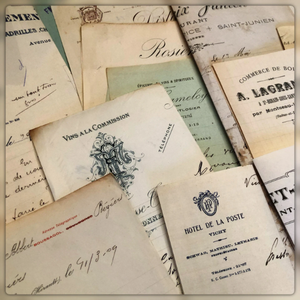 Vintage 1900-1950's Script Letters Bundles in sets of 5