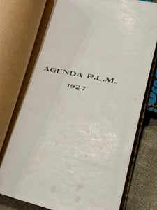 Antique 1927 Decorative French Agenda