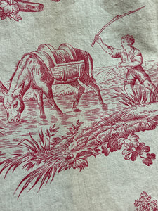 Amazing Cotton Harvesting Scenes Toile - 1930's