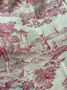 Amazing Cotton Harvesting Scenes Toile - 1930's
