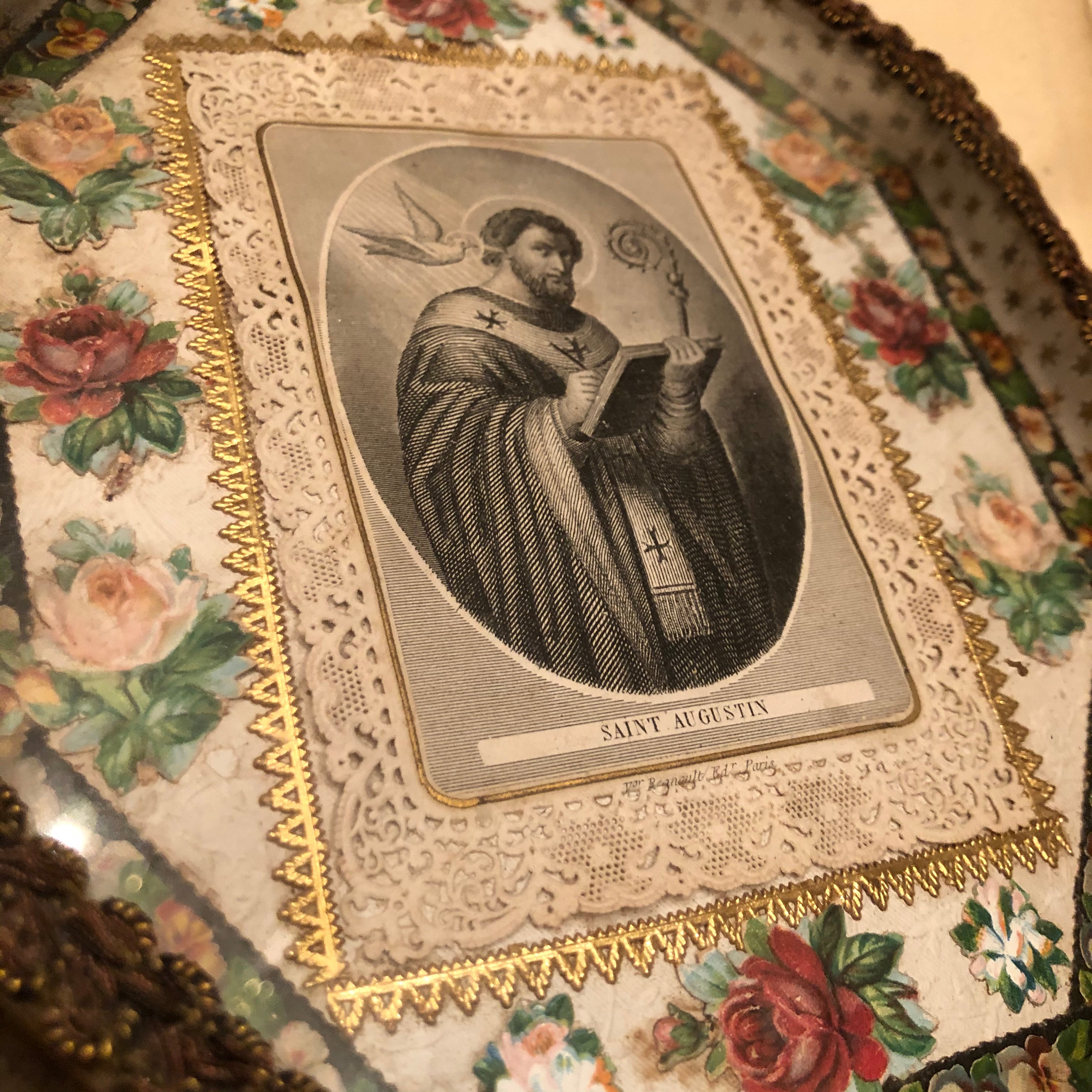 1800's French Religious Relic of Saint Augustin