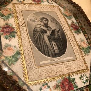 1800's French Religious Relic of Saint Augustin
