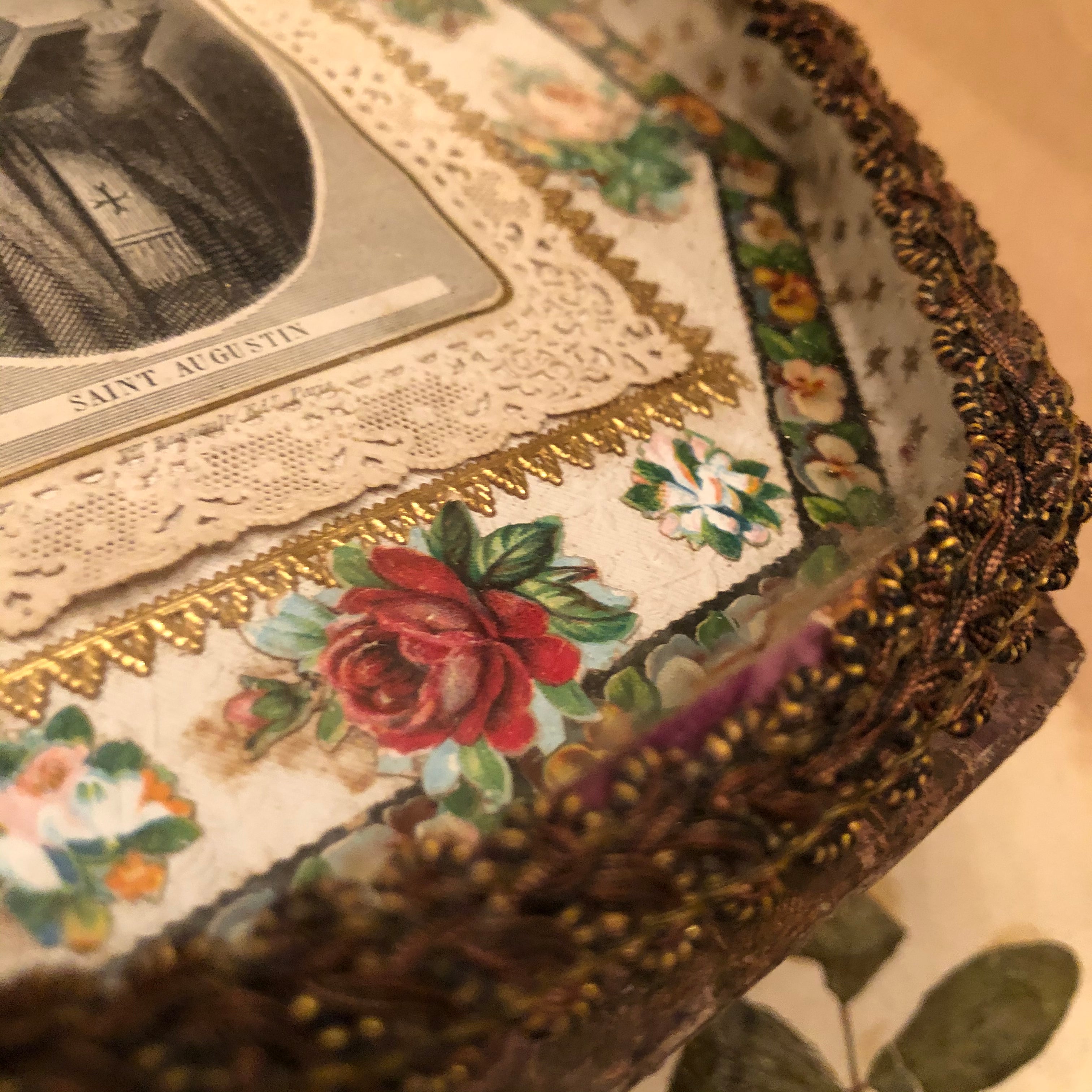 1800's French Religious Relic of Saint Augustin