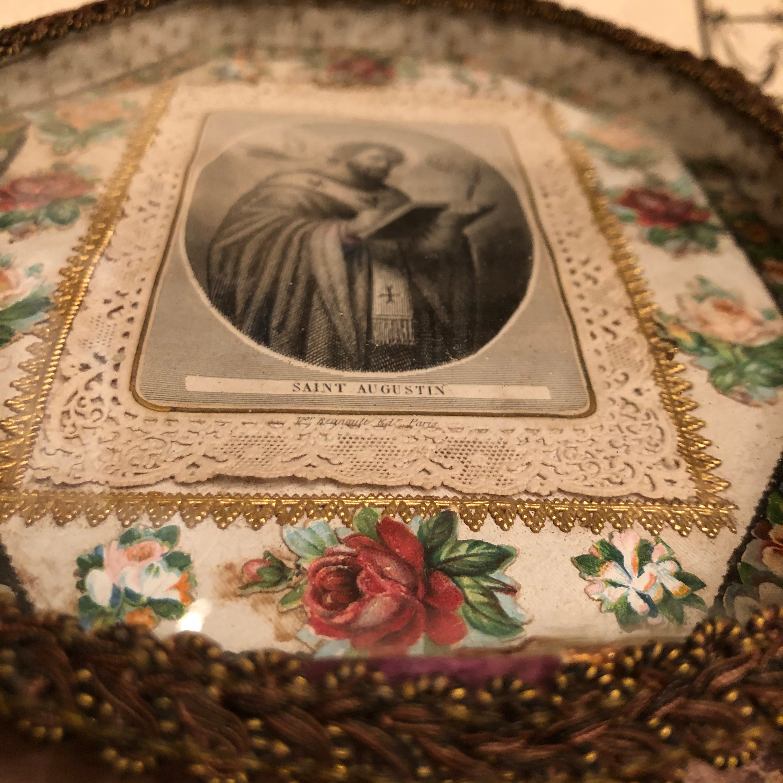 1800's French Religious Relic of Saint Augustin