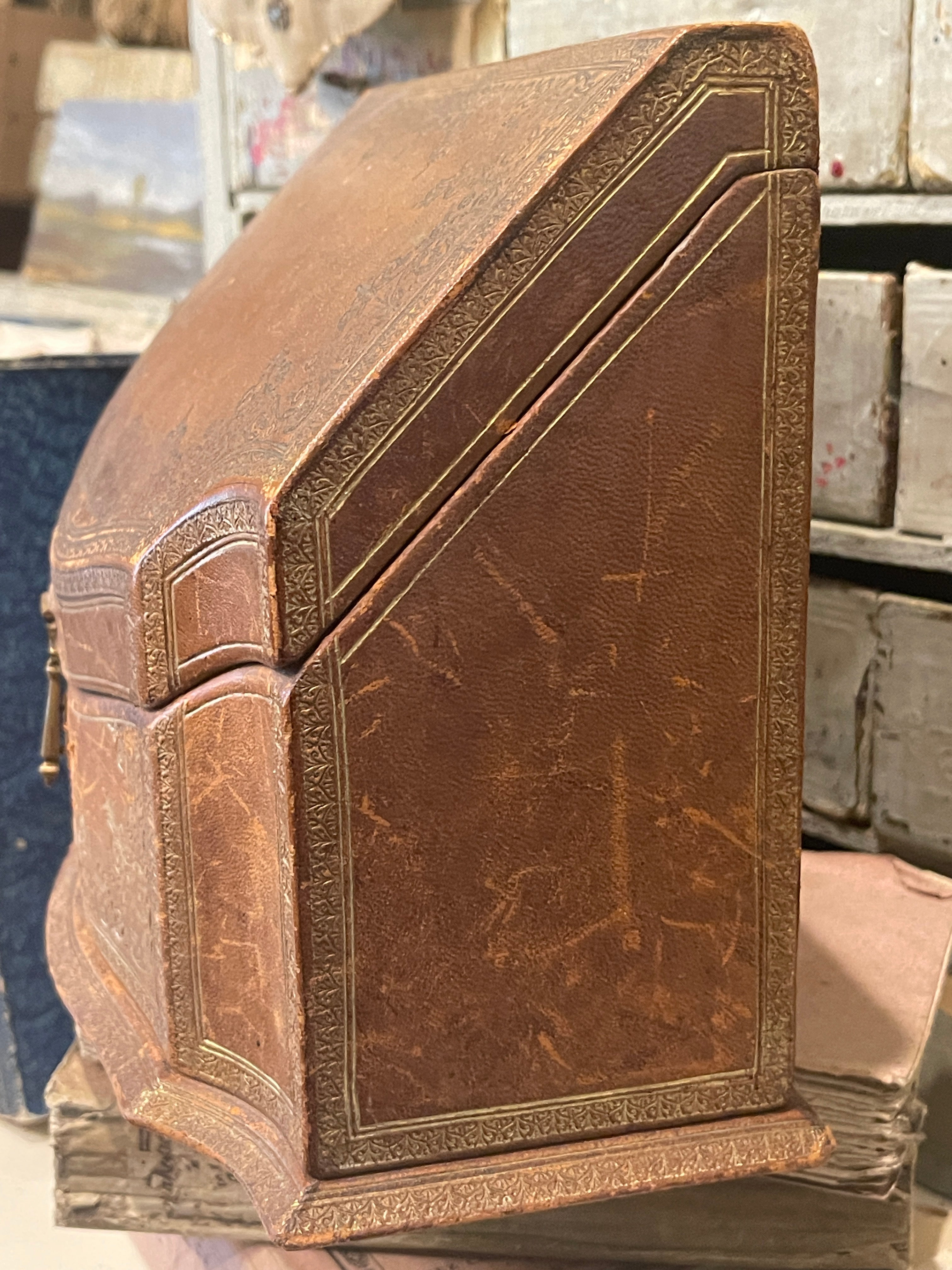 Leather 1800s Fabric Interior Letterbox