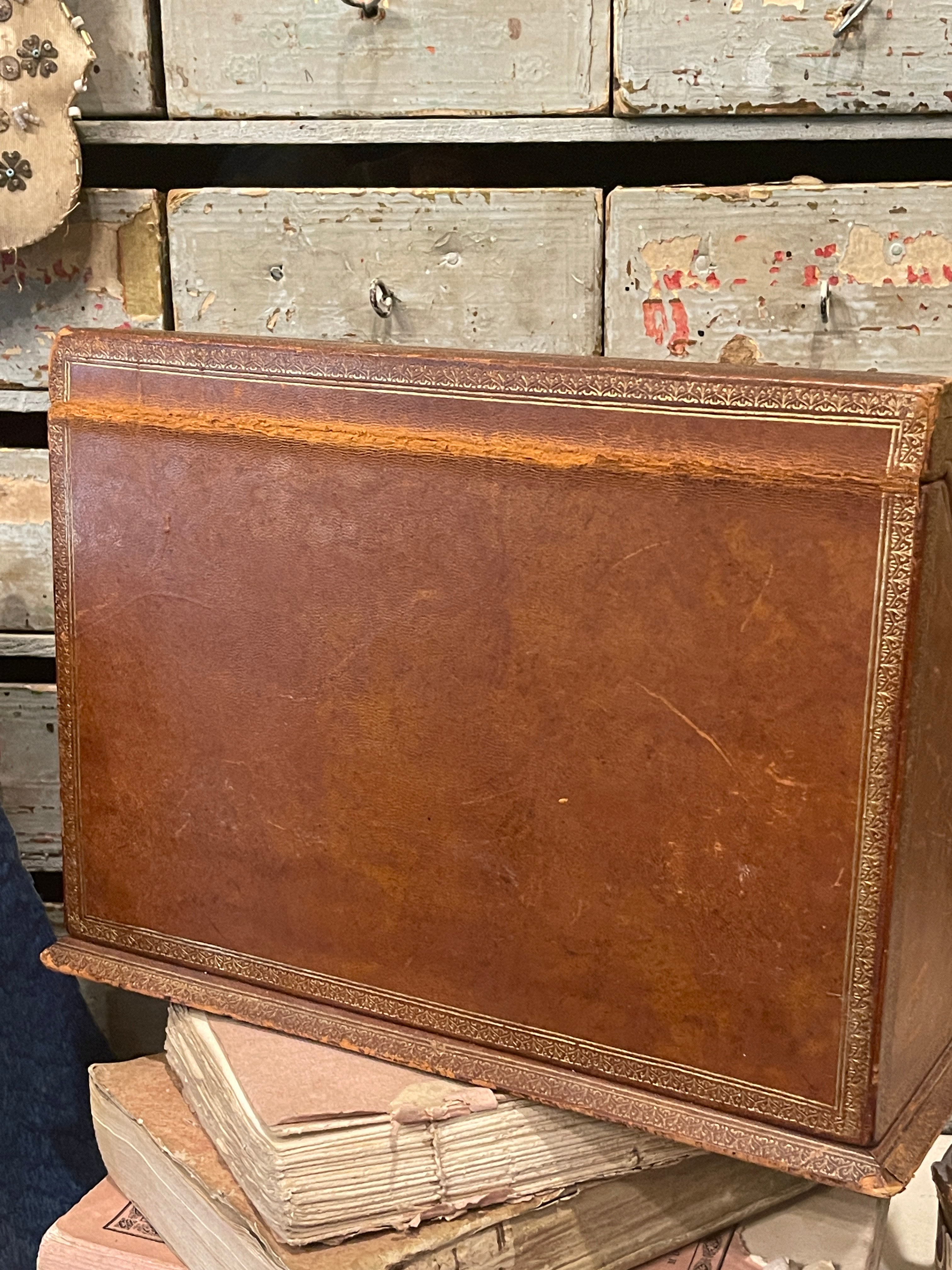 Leather 1800s Fabric Interior Letterbox