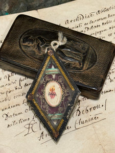 Antique 1800s St Clementine Paperolle Relic