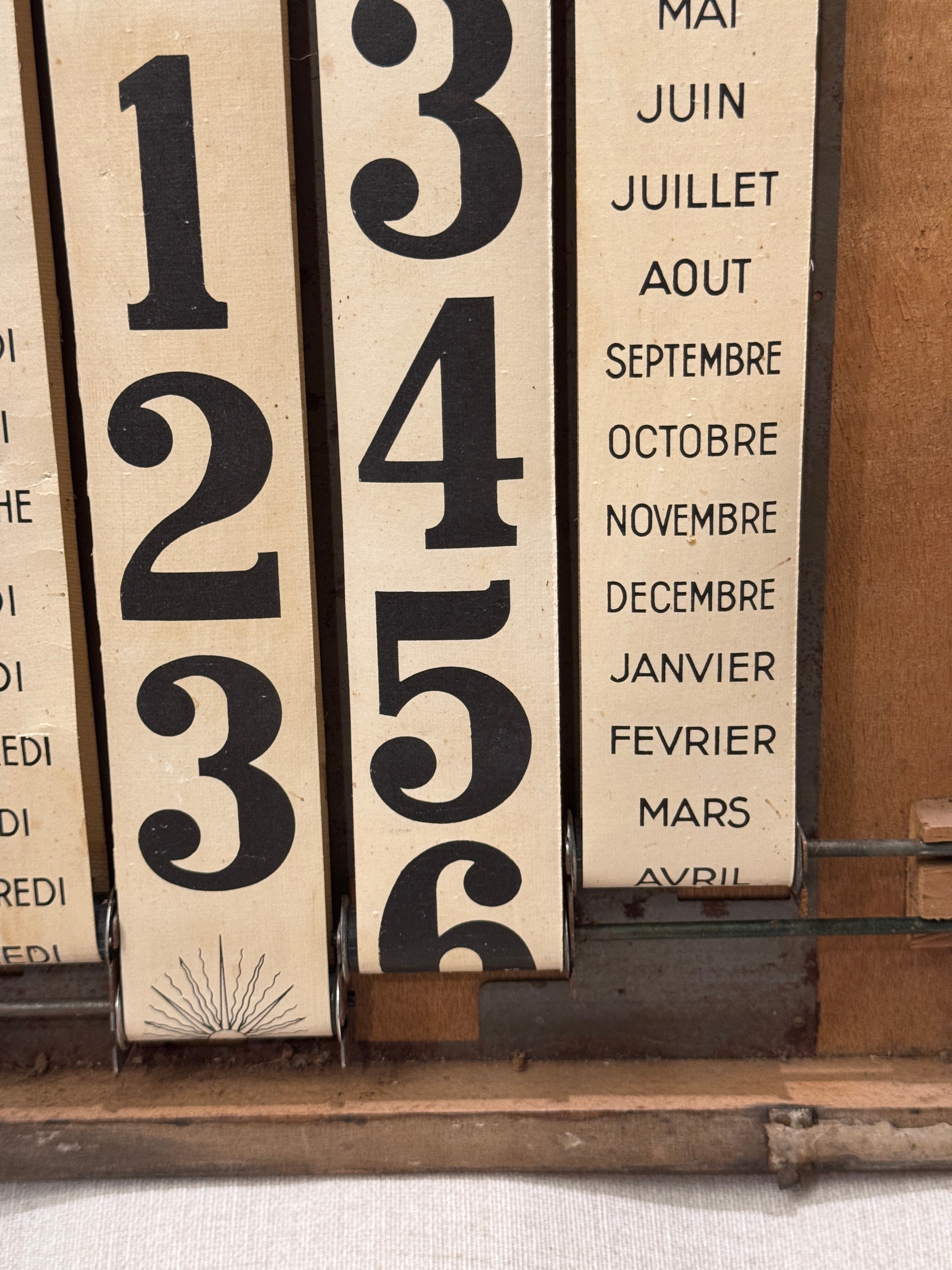 Antique French Perpetual Calendar