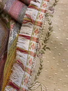 Antique French Tapestry Table Topper