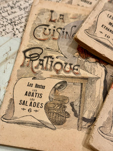 RARE Antique French LA CUISINE PRATIQUE Books