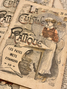 RARE Antique French LA CUISINE PRATIQUE Books