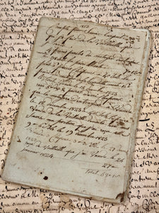 Antique 1823 French Harvest Notebook
