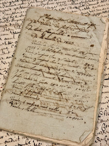 Antique 1823 French Harvest Notebook