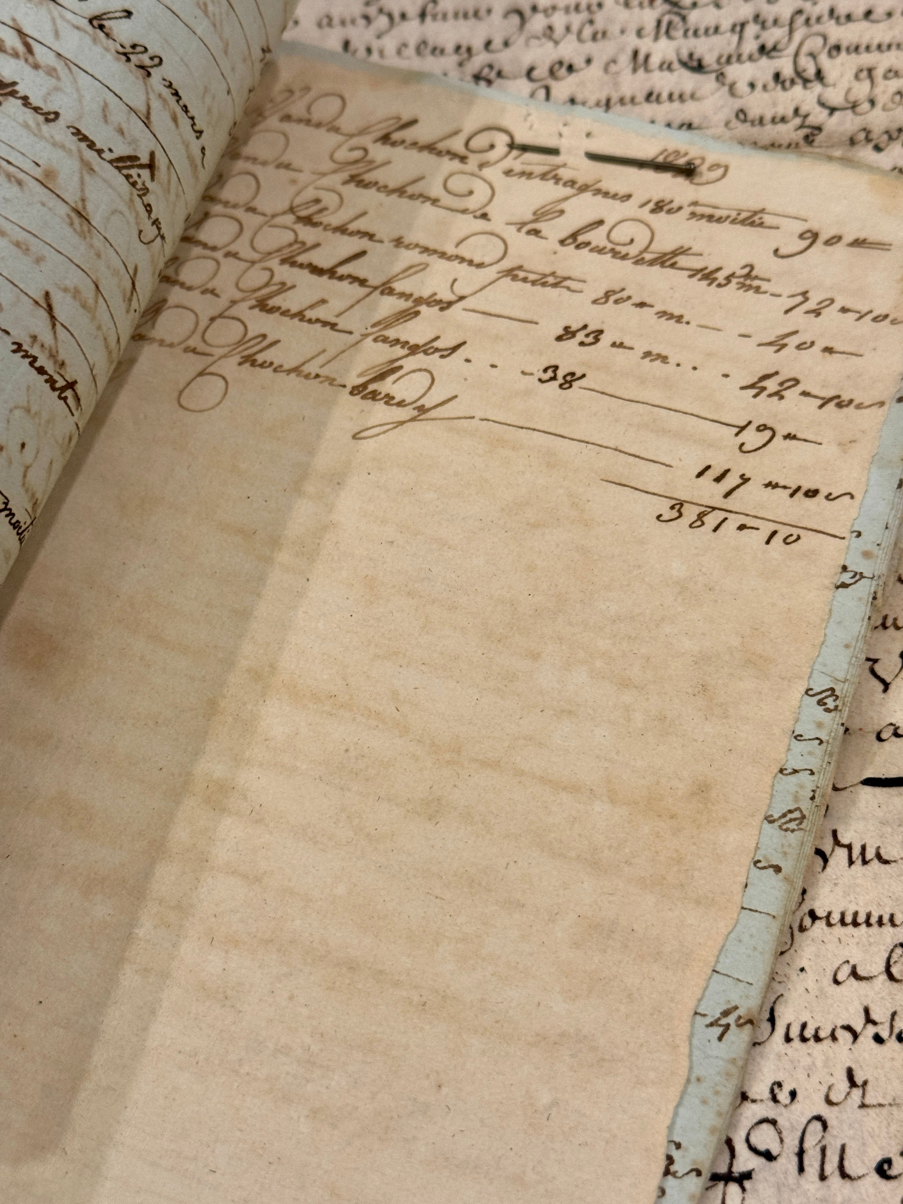 Antique 1823 French Harvest Notebook