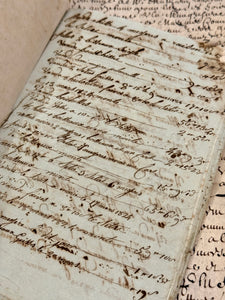 Antique 1823 French Harvest Notebook