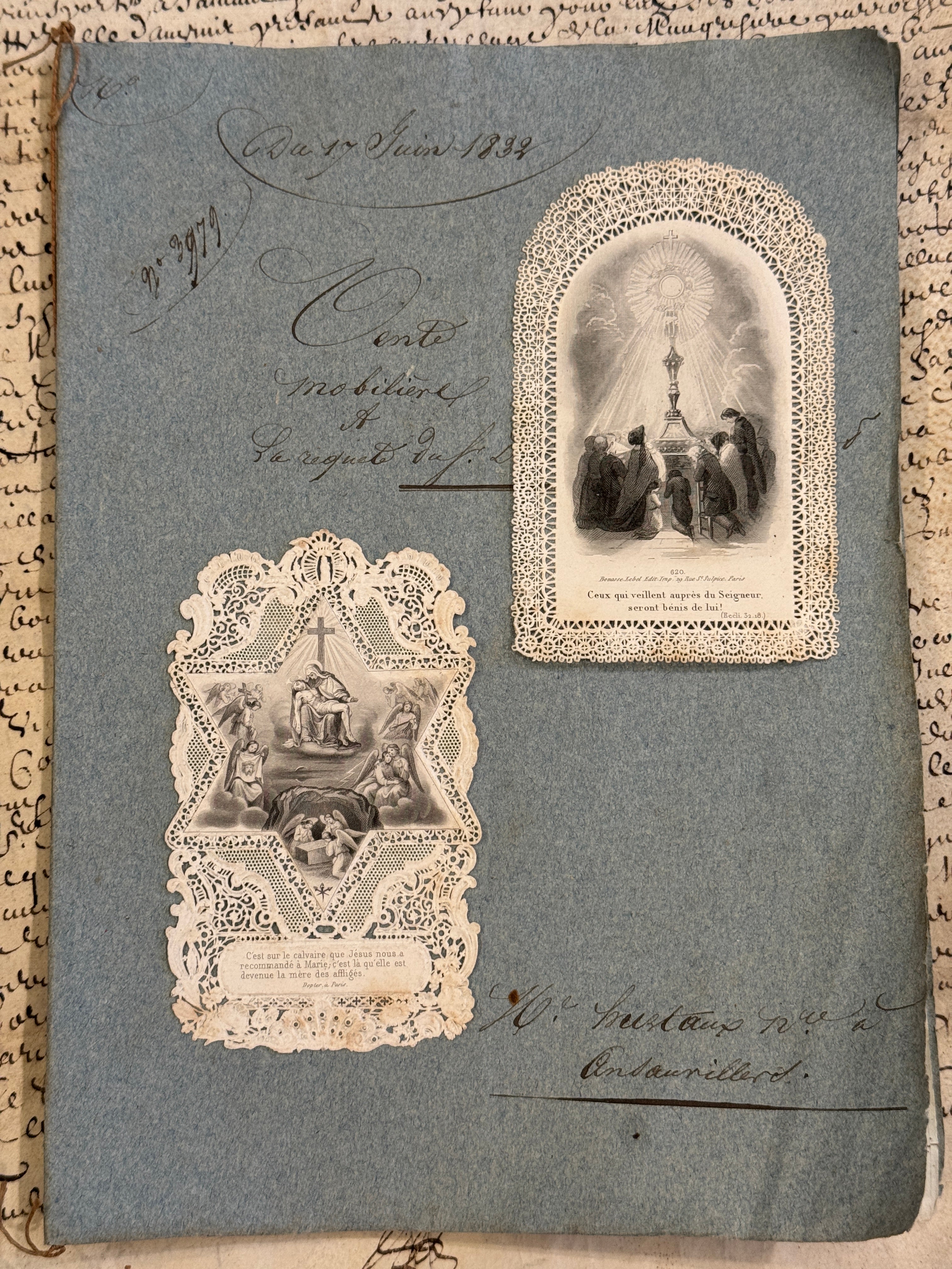 Antique French Canivet Holy Cards