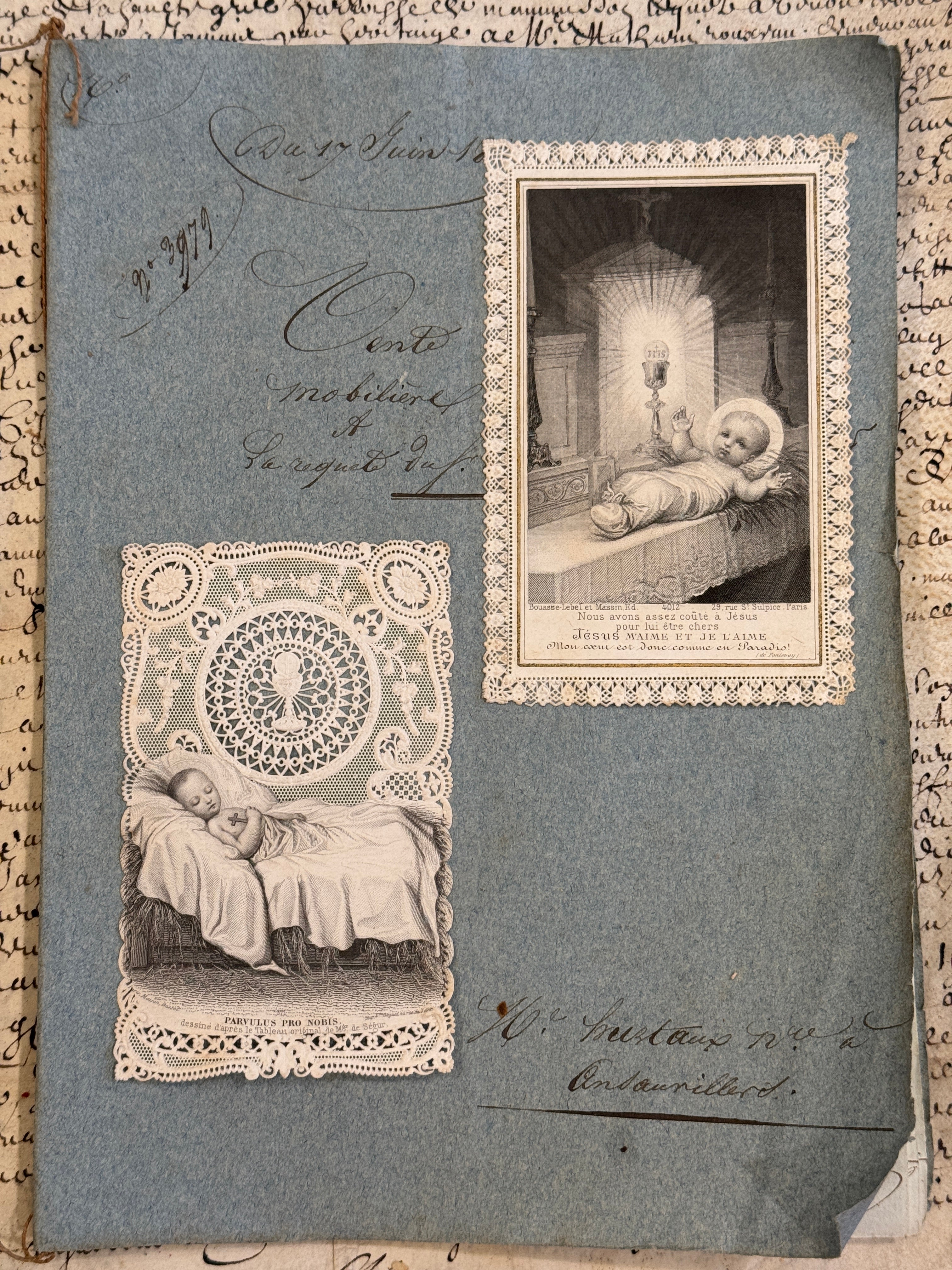 Antique French Canivet Holy Cards