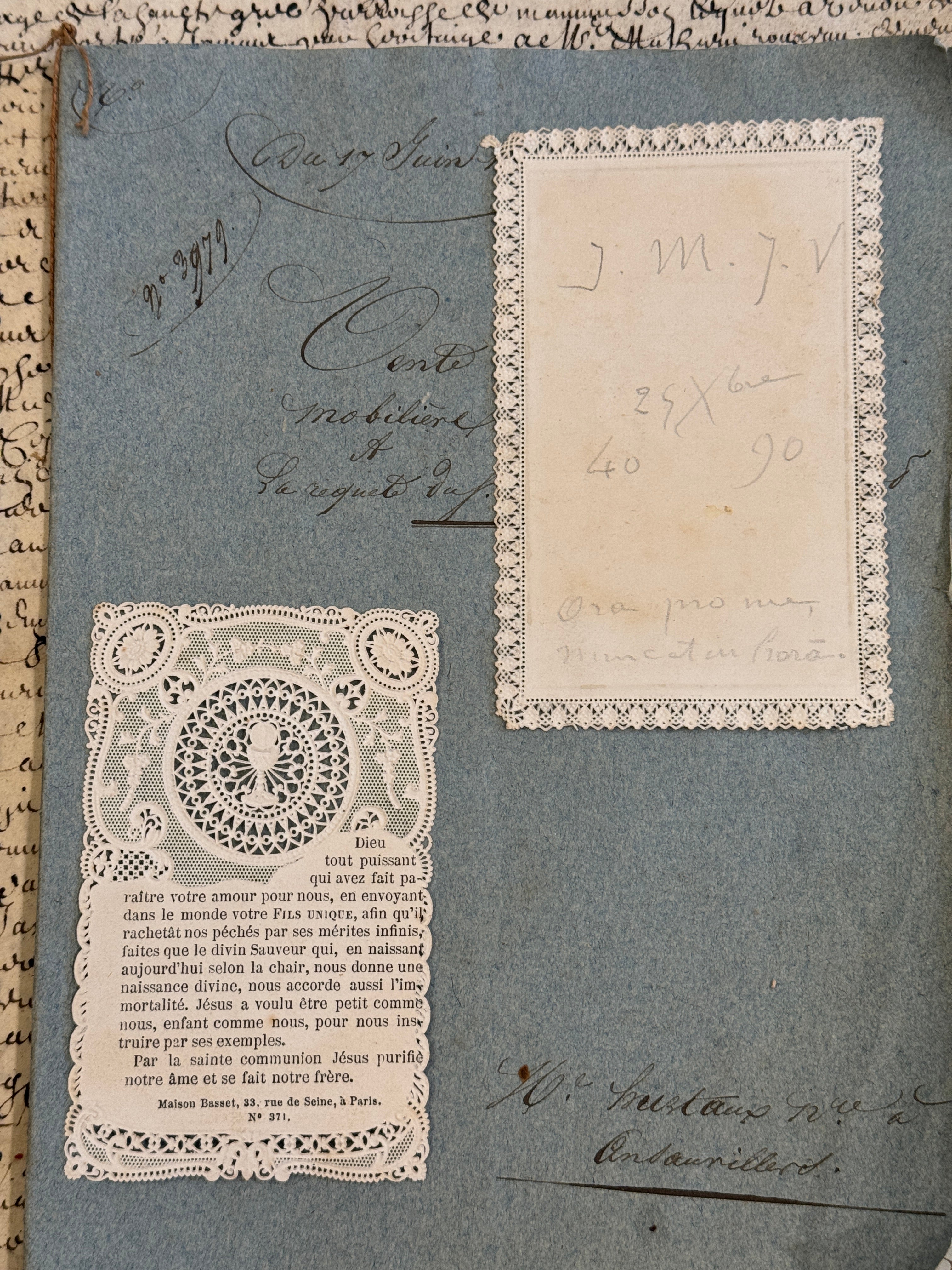 Antique French Canivet Holy Cards