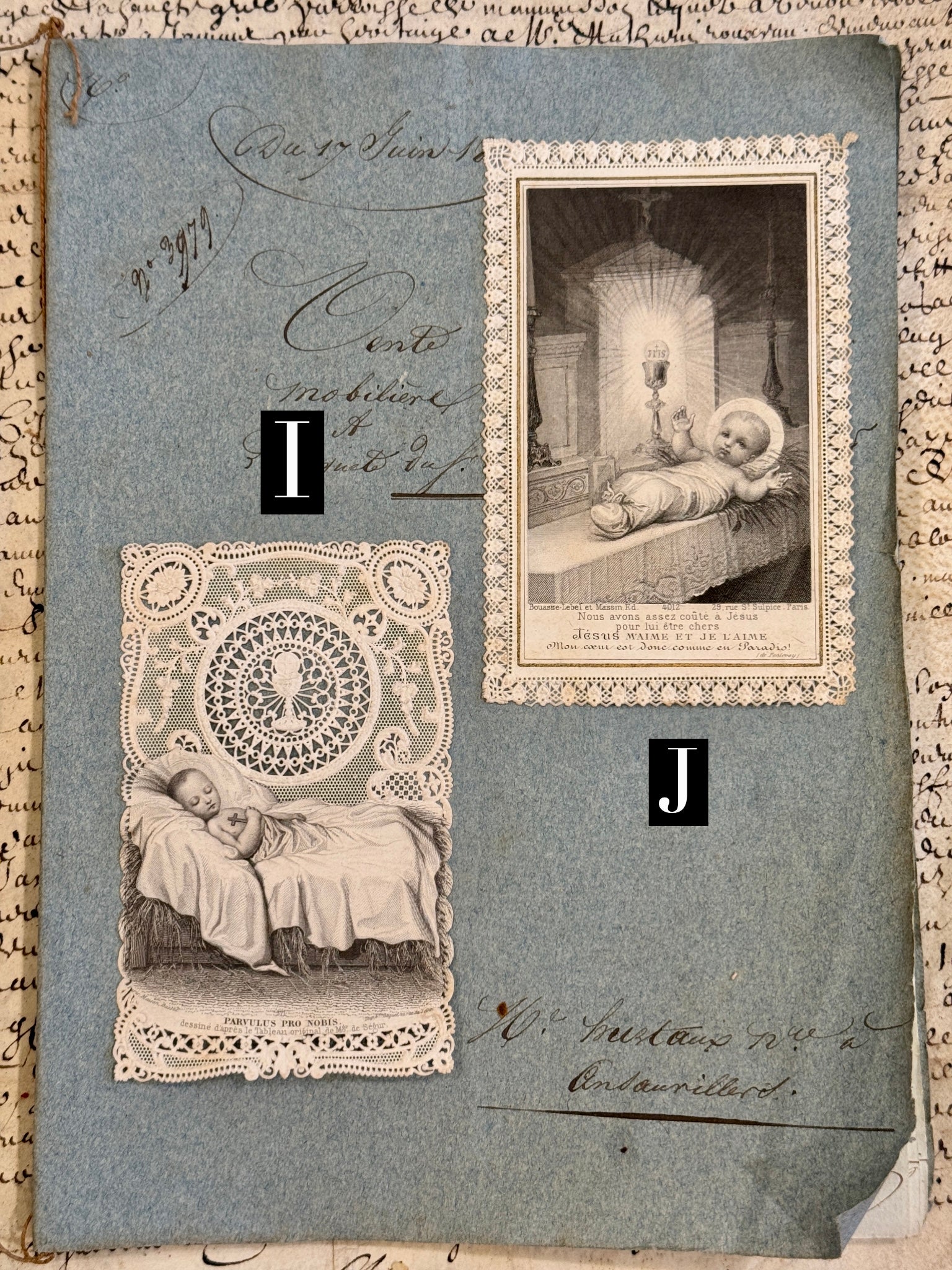 Antique French Canivet Holy Cards