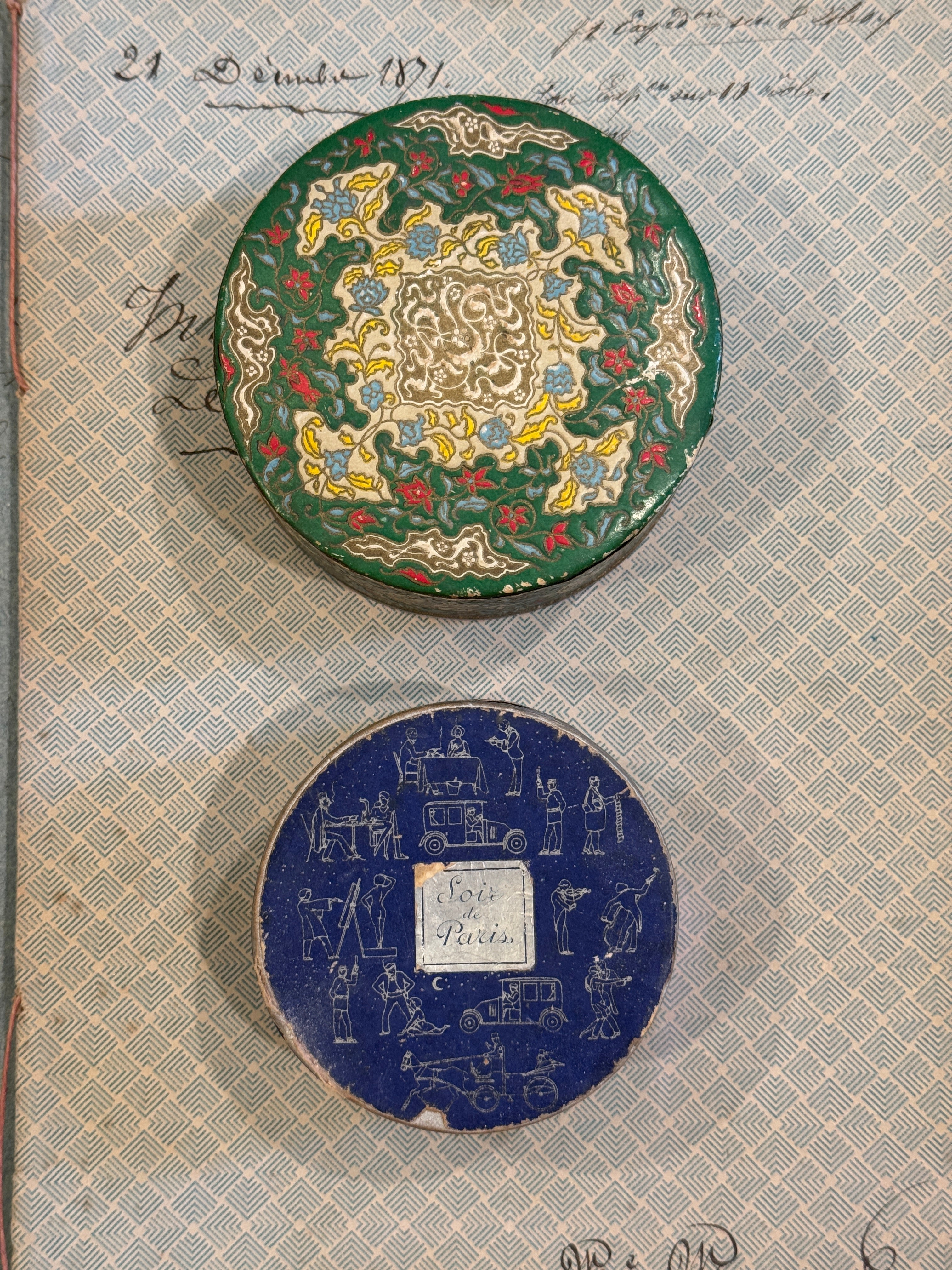 Antique French Powder Boxes from Paris
