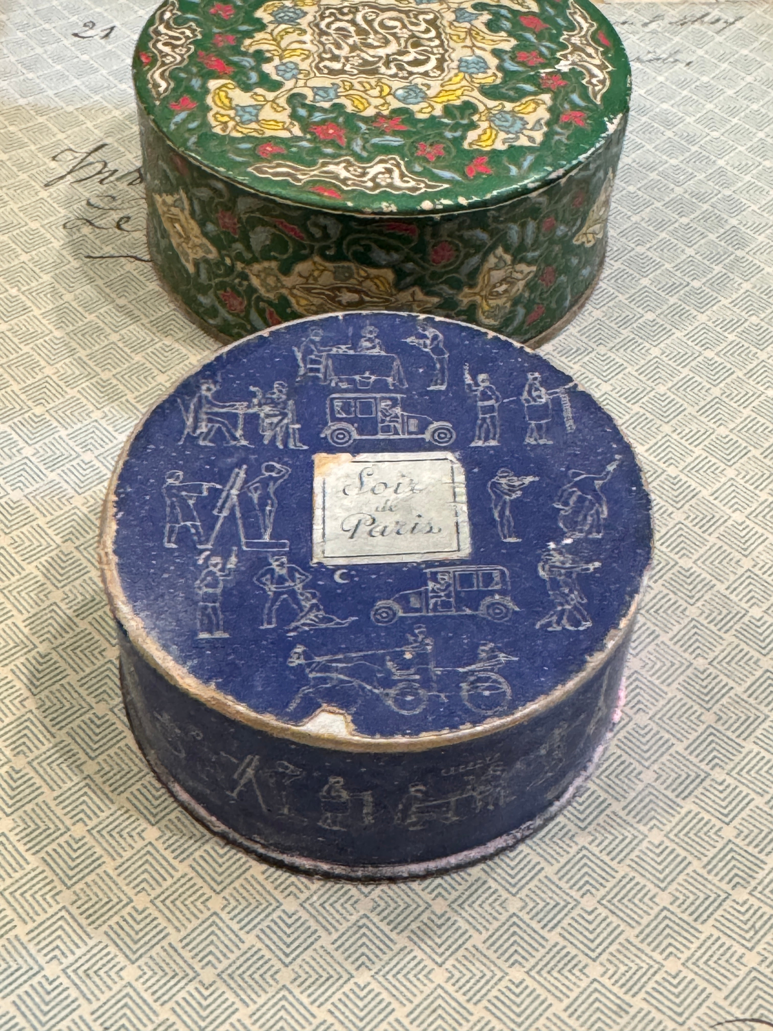 Antique French Powder Boxes from Paris