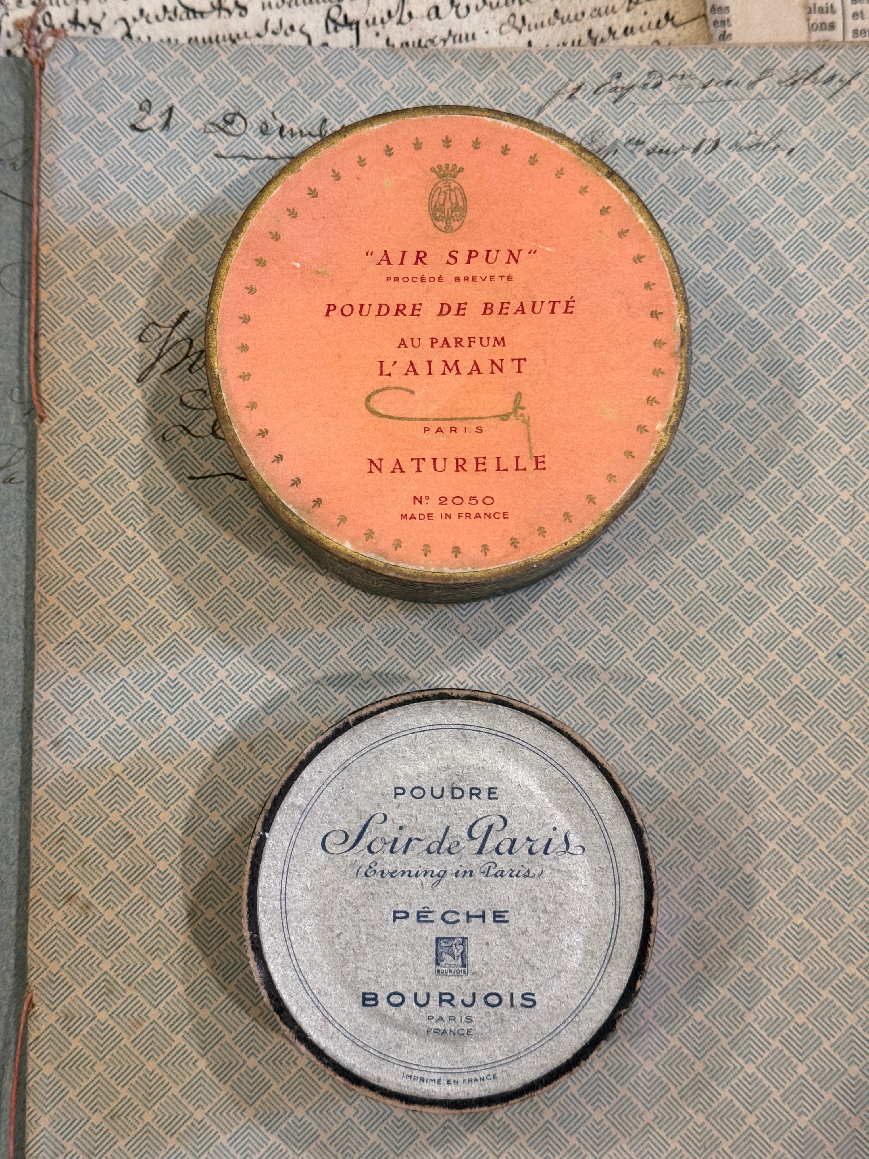 Antique French Powder Boxes from Paris
