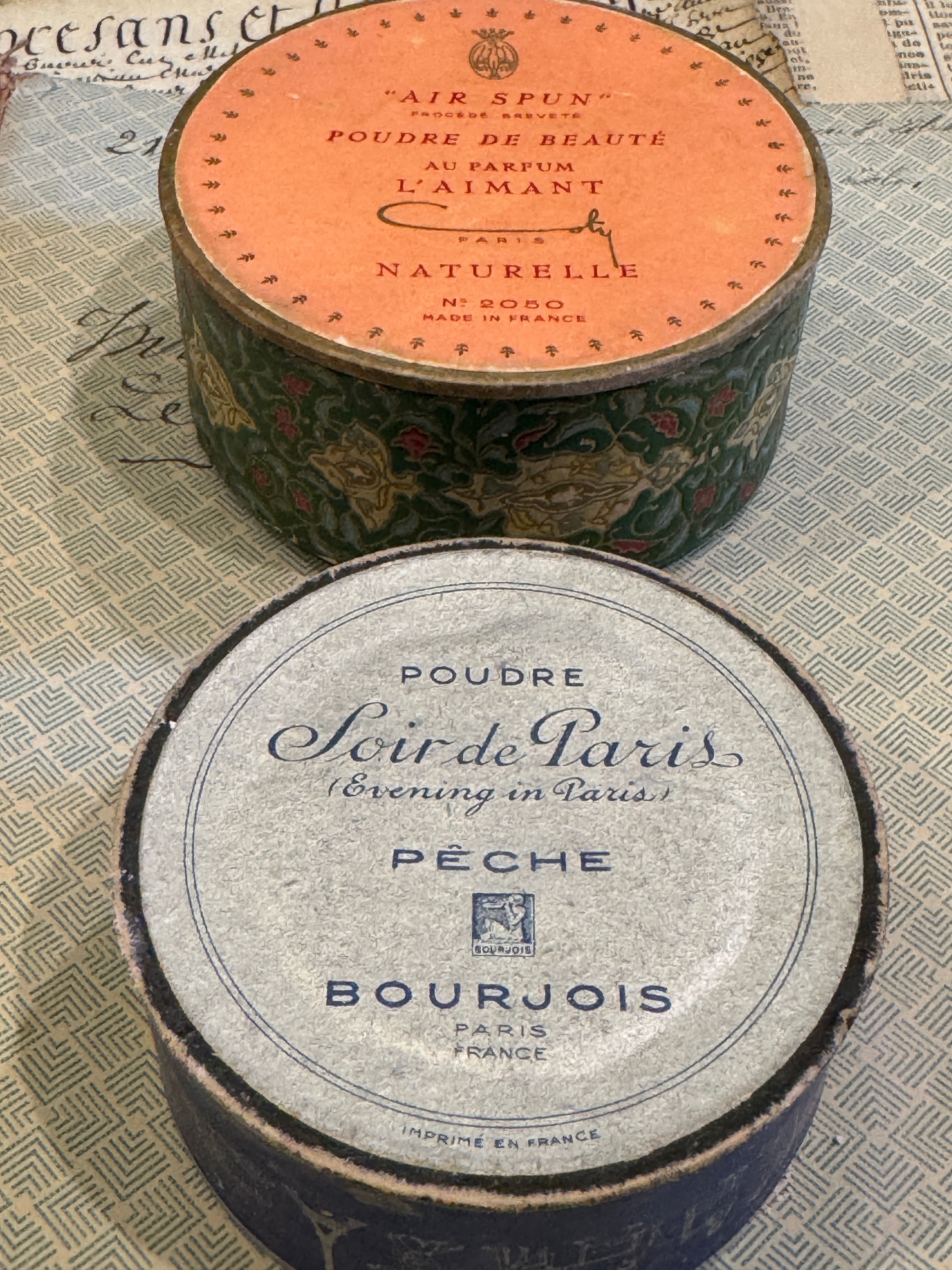 Antique French Powder Boxes from Paris
