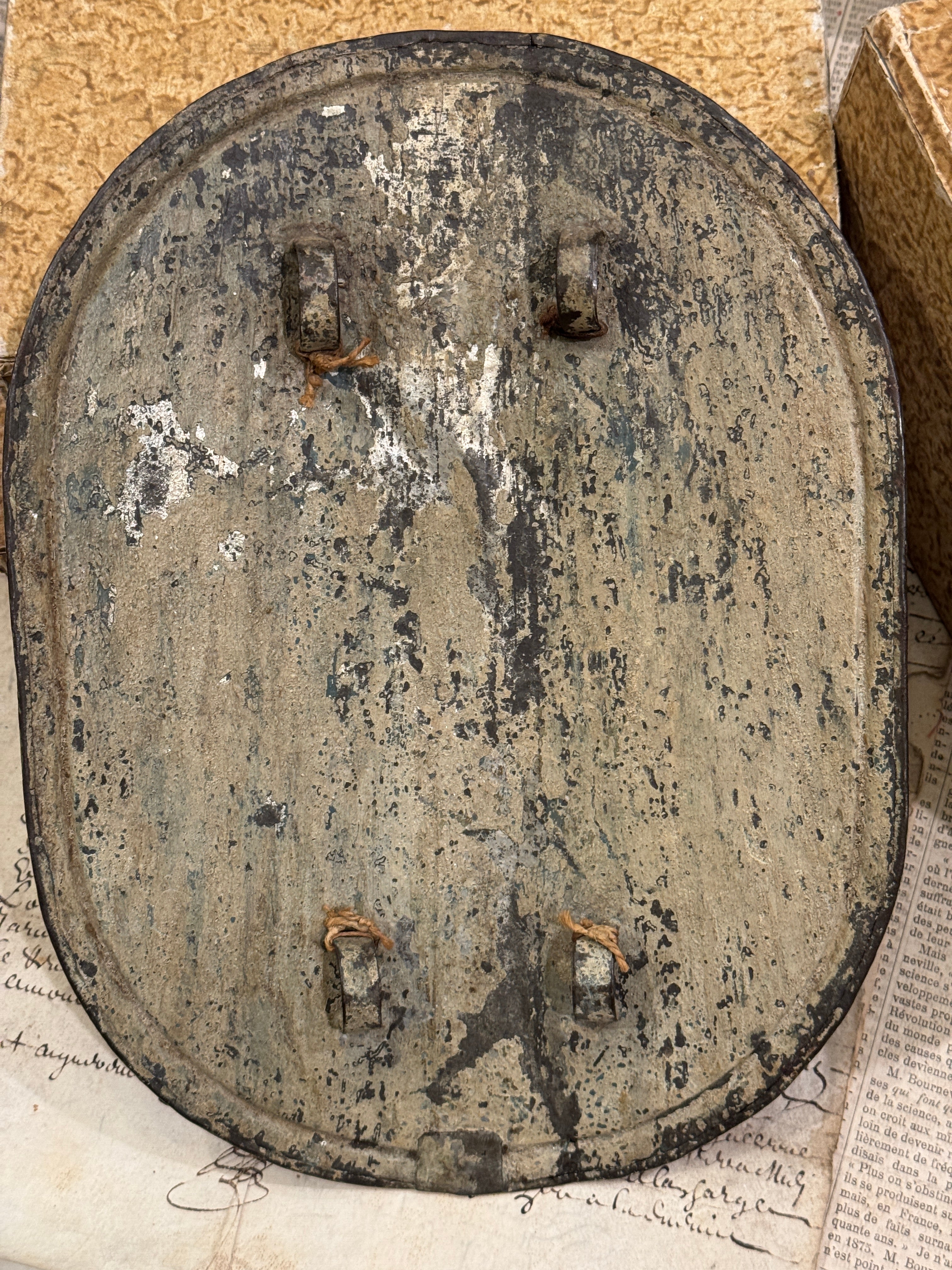 EXTREMELY RARE 1600s - 1700s Antique French  Procession Shield