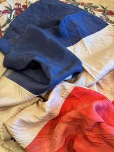 Large Antique Tricolor French flag