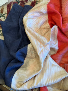 Large Antique Tricolor French flag