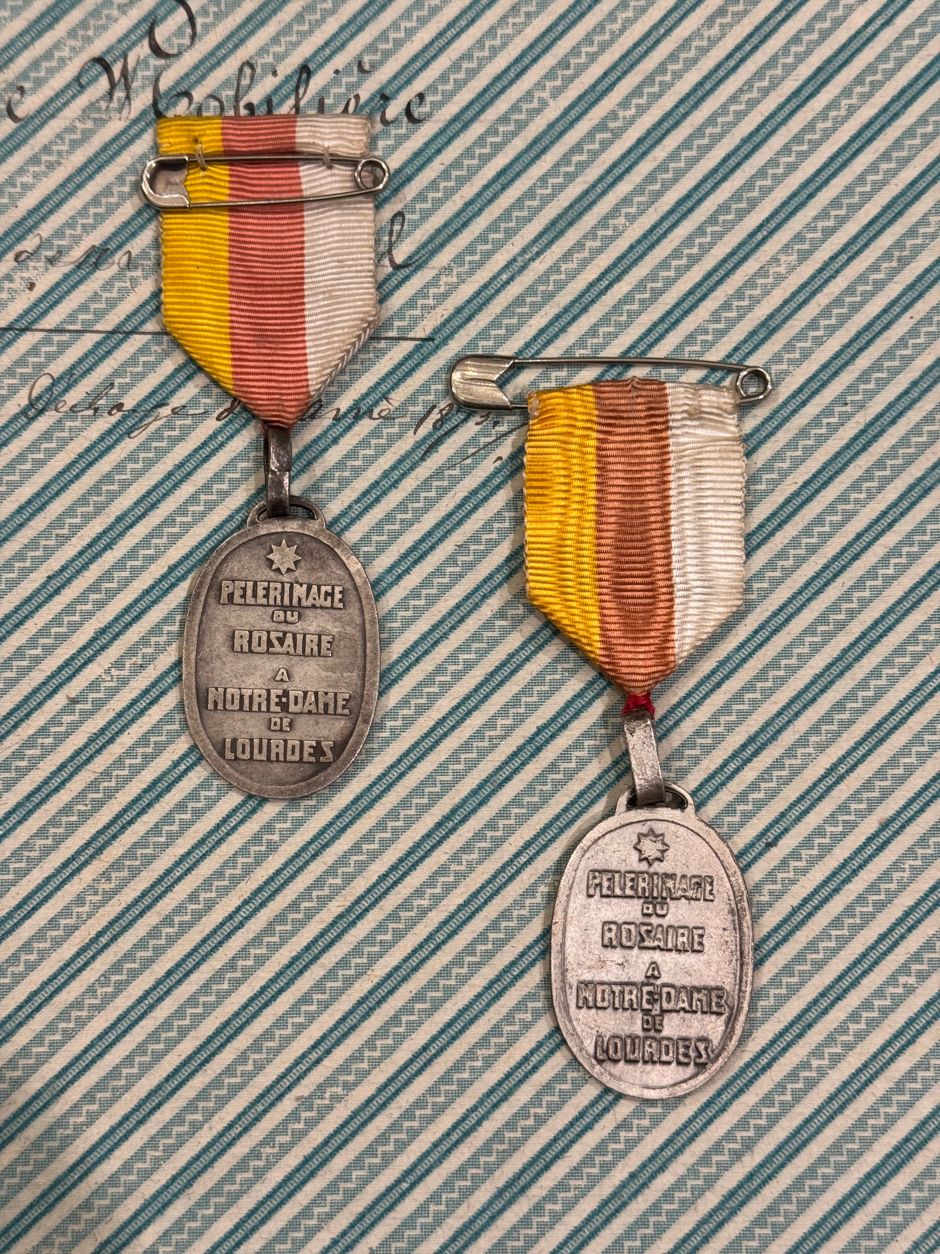 Antique French Pilgrimage of the Rosary Medal