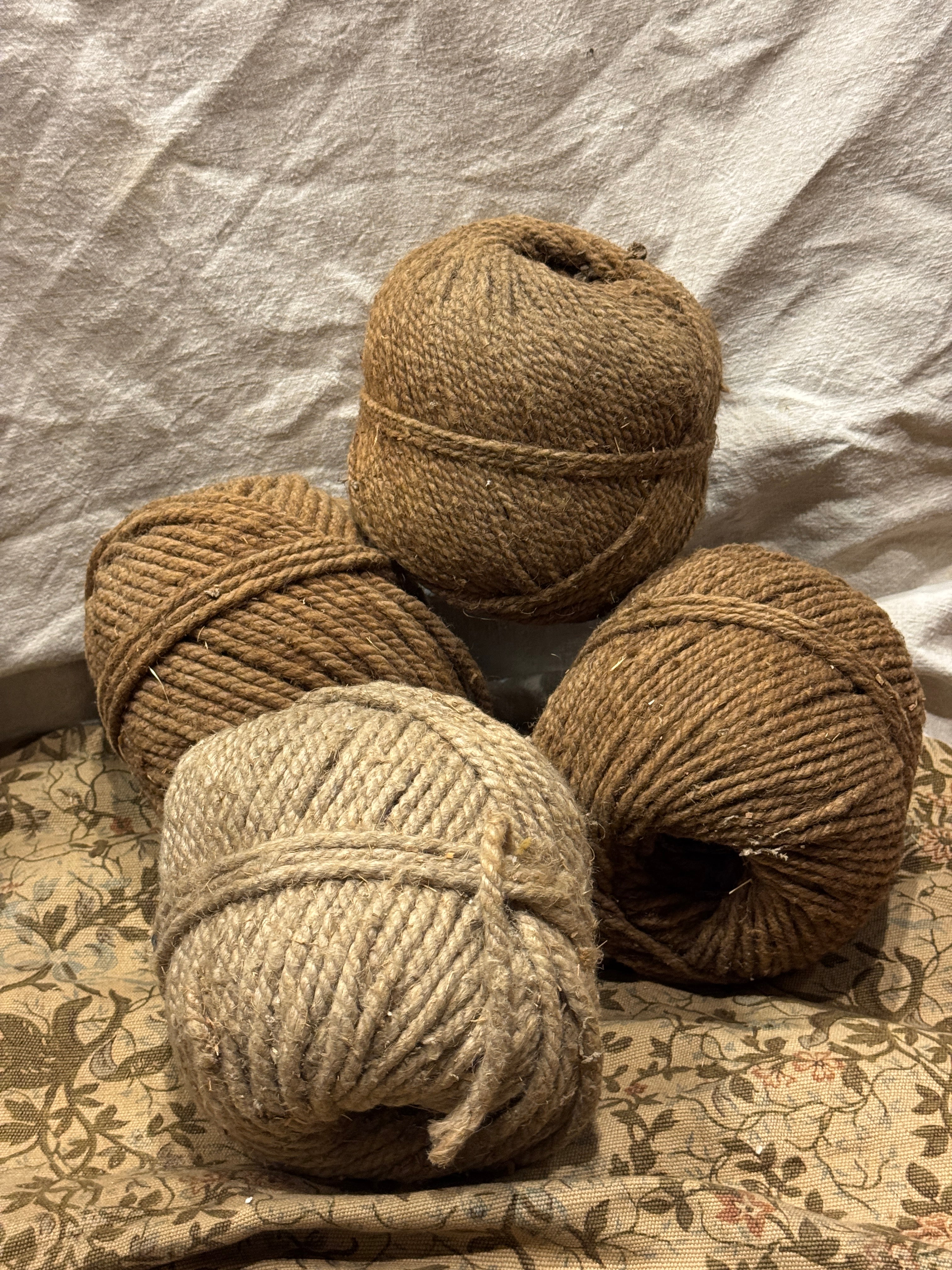 Large Ball of Vintage French Natural Twine