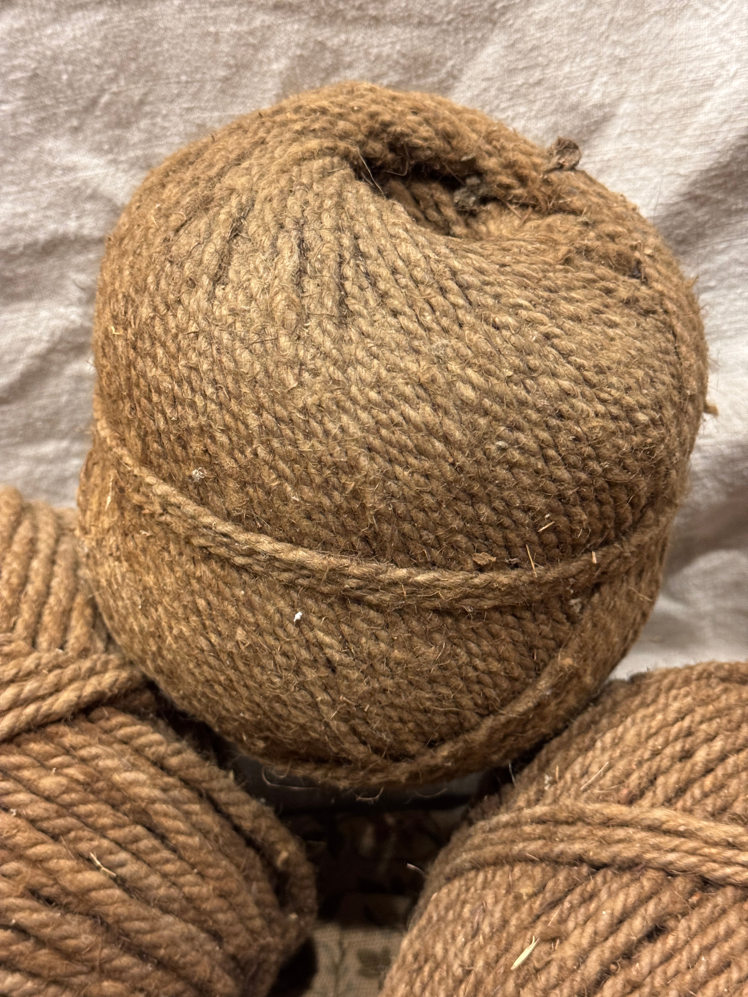 Large Ball of Vintage French Natural Twine