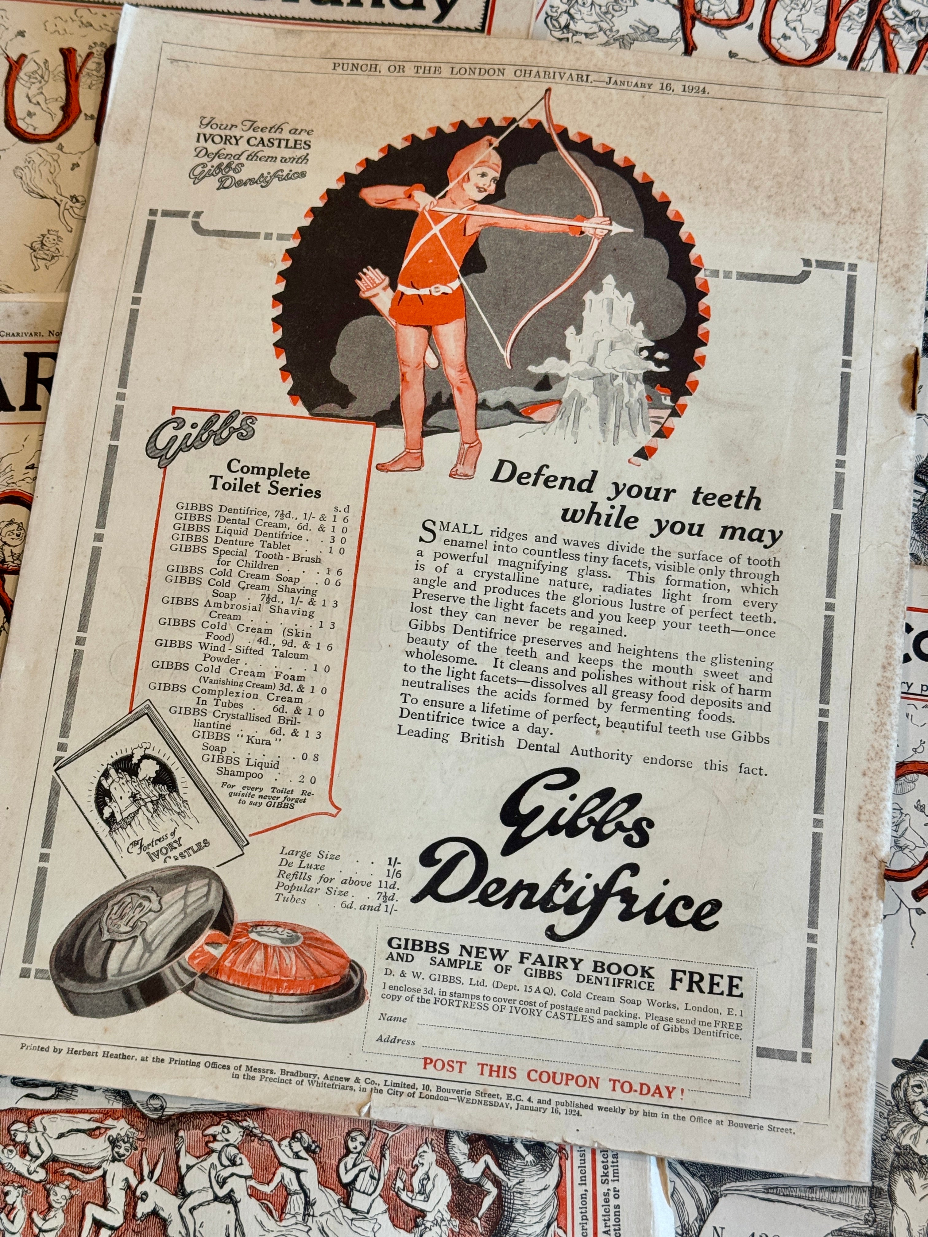 Punch Magazines - 1920s