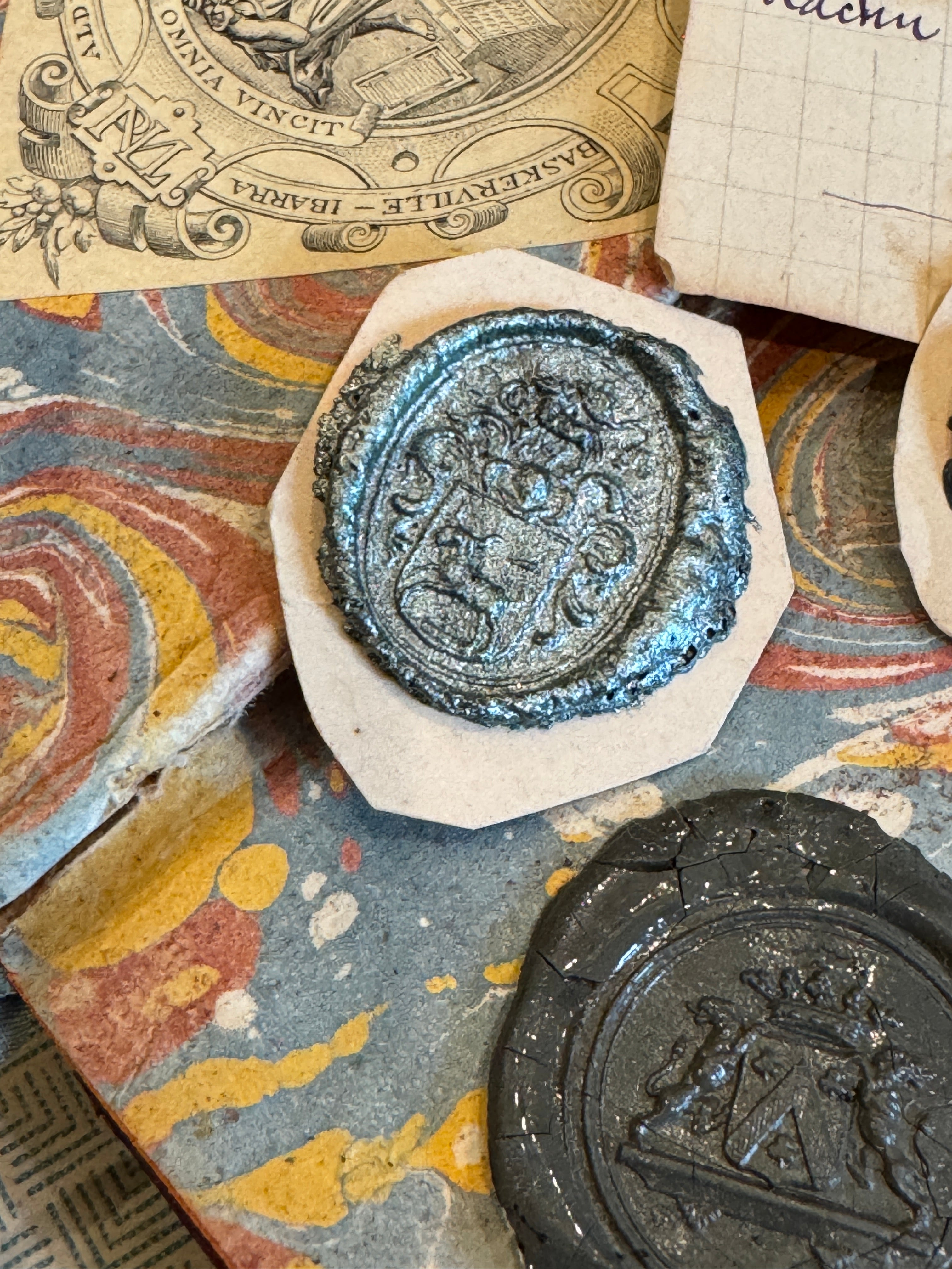 French 1700s - 1800s Wax Seal Collection