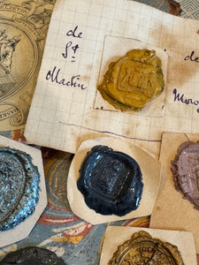 French 1700s - 1800s Wax Seal Collection