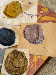French 1700s - 1800s Wax Seal Collection