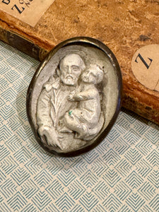 Beautiful Meerschaum 1800s French Religious Icon