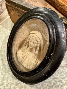 1800s French Religious Icon - Madonna