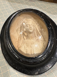 1800s French Religious Icon - Madonna