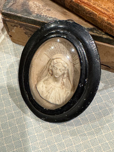 1800s French Religious Icon - Madonna