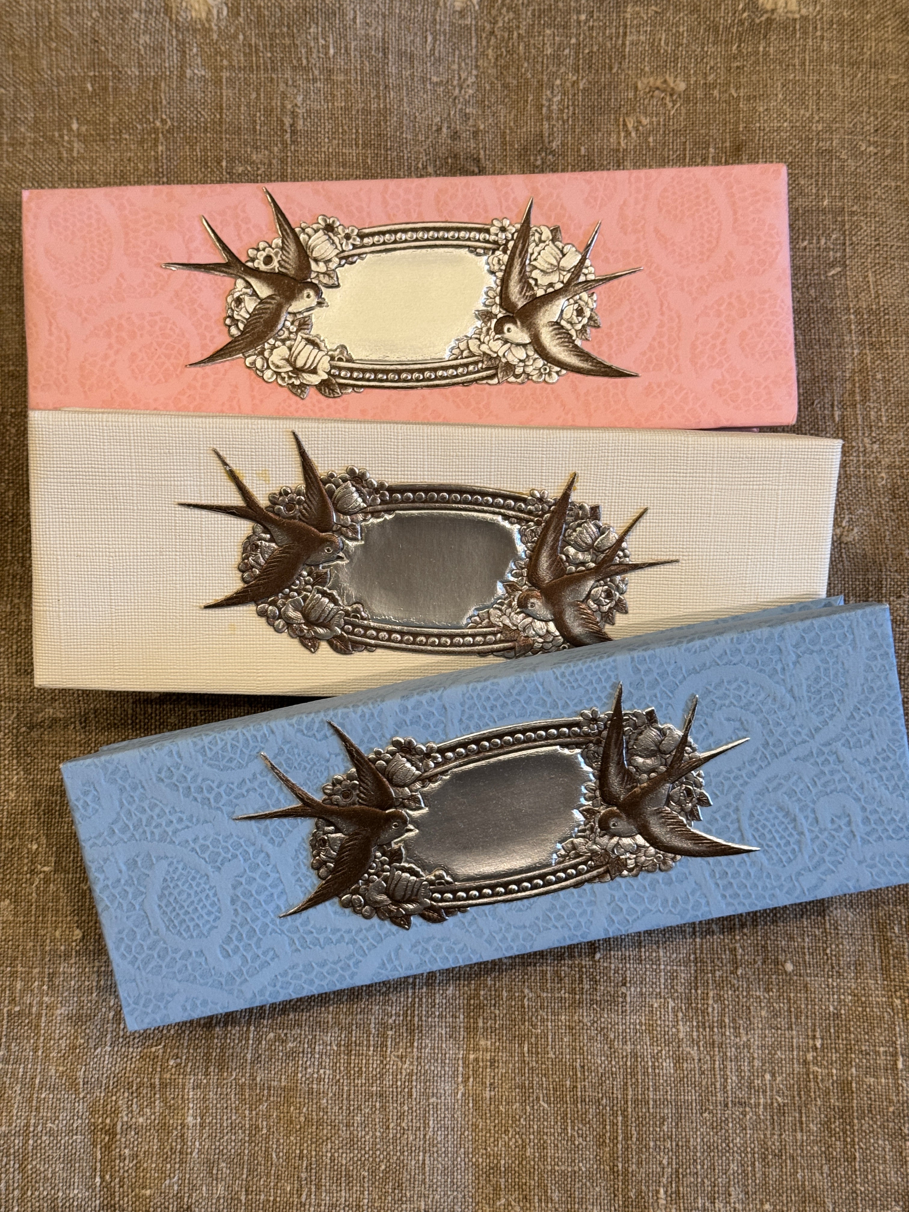 Beautiful Vintage French Baptism/Bapteme Boxes