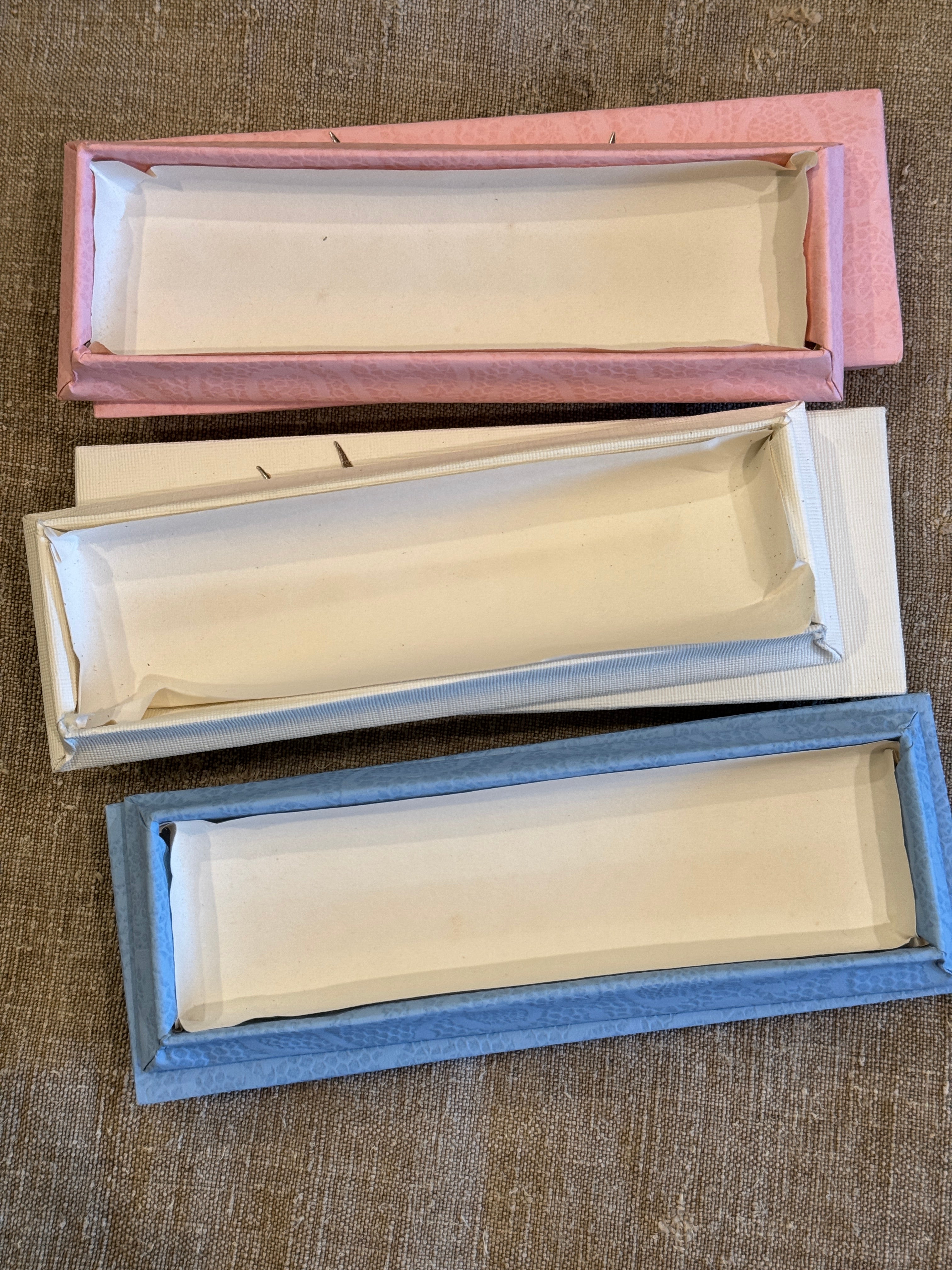 Beautiful Vintage French Baptism/Bapteme Boxes