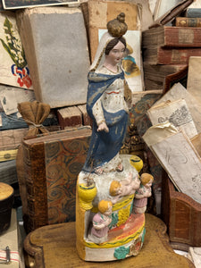 Antique French Terracotta Santibelli figurine
