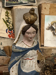 Antique French Terracotta Santibelli figurine