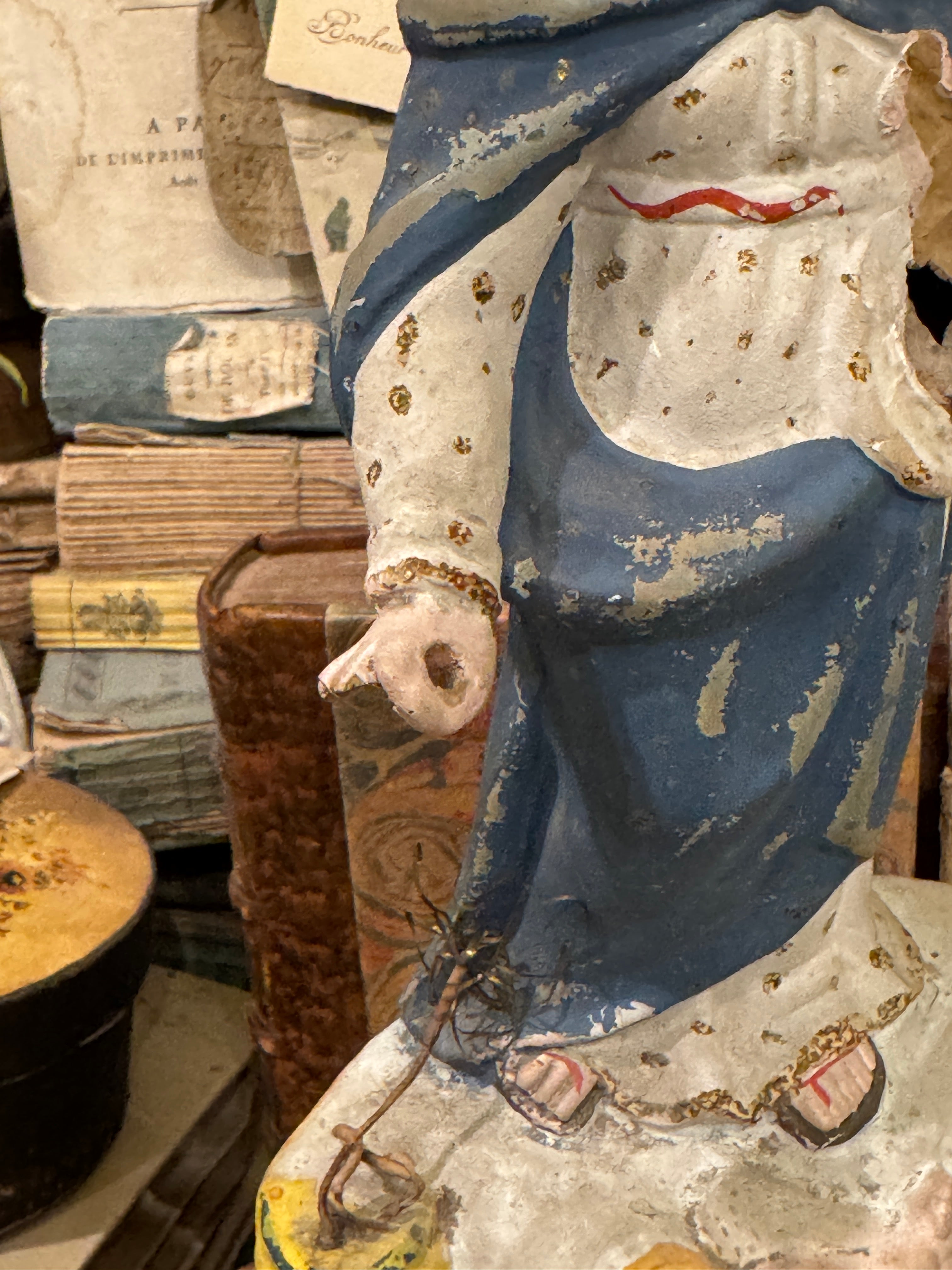 Antique French Terracotta Santibelli figurine