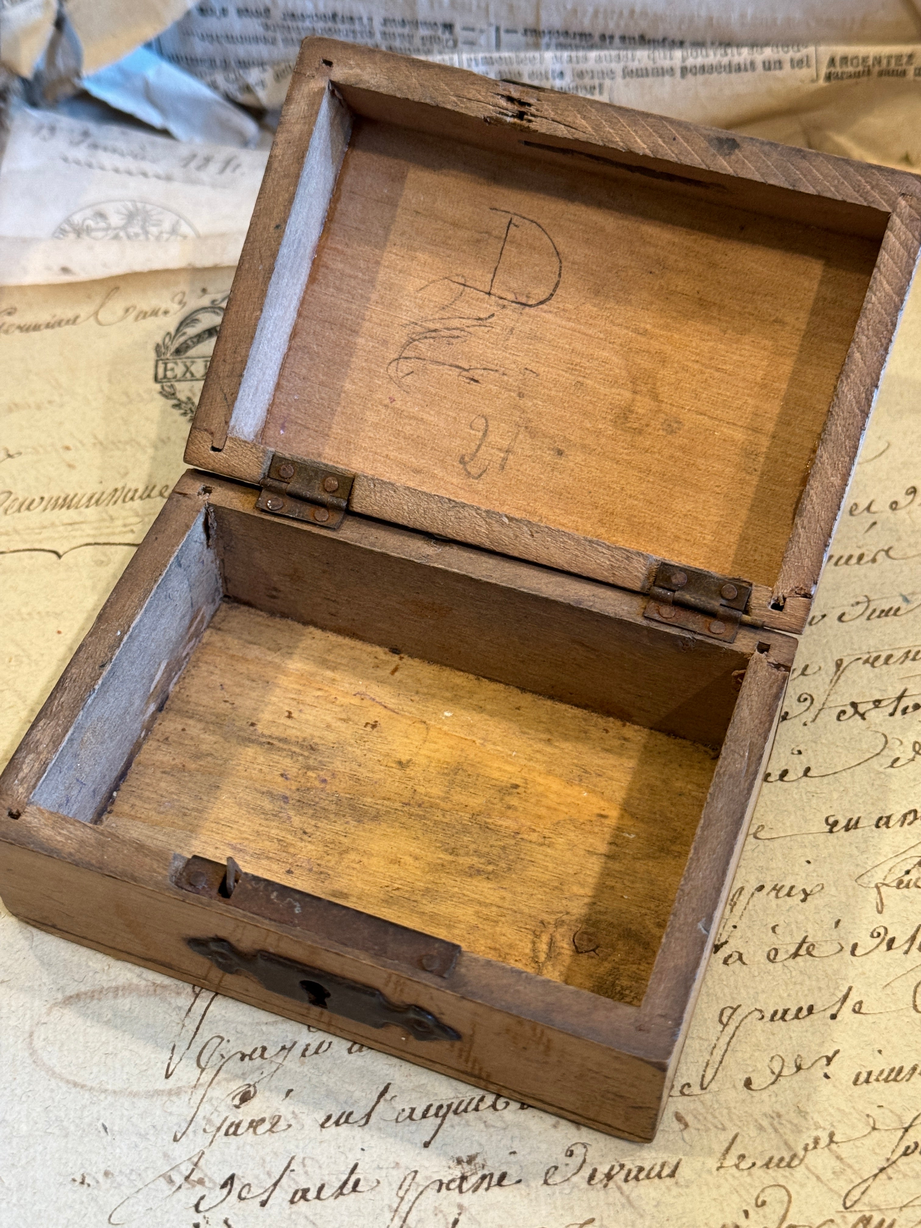 Rare French Piggy Bank Box